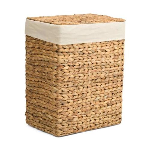 Lidded Hamper With Foldover Cream Liner | Home | TJ Maxx