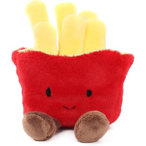 RECUR French Fries Stuffed Animals,Soft Food Plush Toy,Cute Plushie 6 Inches,Adorable Gift for All Ages