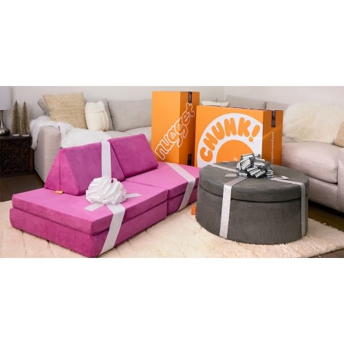 Big Orange Box Set – Nugget Couch and Chunk Ottoman