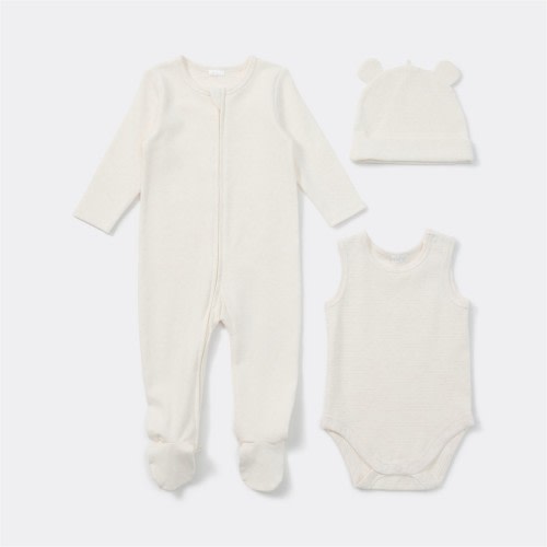 Dymples Baby Organic 3 Piece Set - Oatmeal Marl