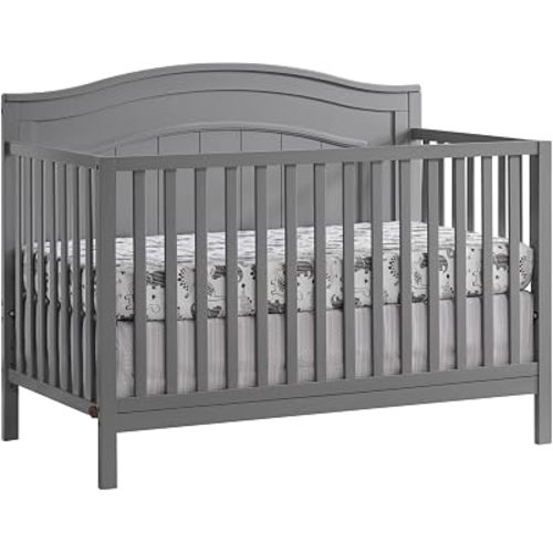 Oxford Baby Nolan 4-in-1 Convertible Crib, Dove Gray, GreenGuard Gold Certified