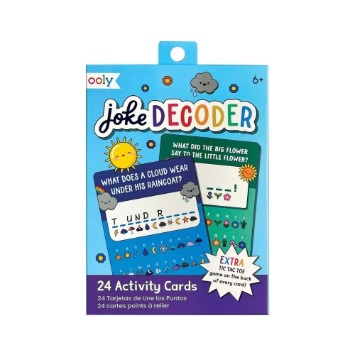 activity cards - joke decoder paper gams