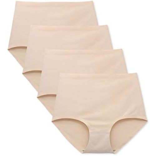FallSweet No Show High Waist Briefs Underwear for Women Seamless Panties Multi Pack
