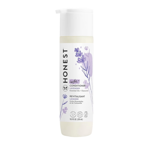 The Honest Company Silicone-Free Conditioner Gentle Tear-Free Hypoallergenic Baby Hair Care with Naturally Derived Ingredients Lavender Calm 10 fl oz