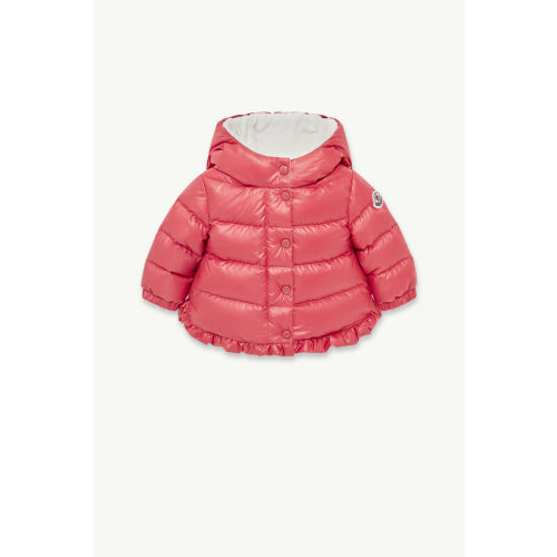 Coral Pink Tazui Hooded Down Jacket - Outerwear for Children | Moncler US