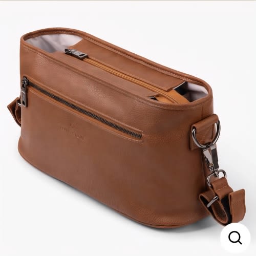 Pram Caddy - Tan | Felix + Stone | Premium Nappy Bags – FELIX + STONE