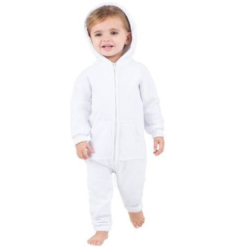 Joggies - White Frosting Infant Footless Hoodie One Piece
