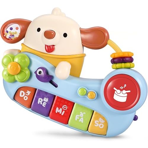 Baby Piano Toys 12-18 Months, Puppy Piano Keyboard Infant Toys