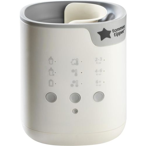 Tommee Tippee Baby Bottle and Food Warmer, Warms Breast Milk, Formula, Jars and Pouches to Body Temperature in Minutes, Automatic Timer, Touch Settings, White
