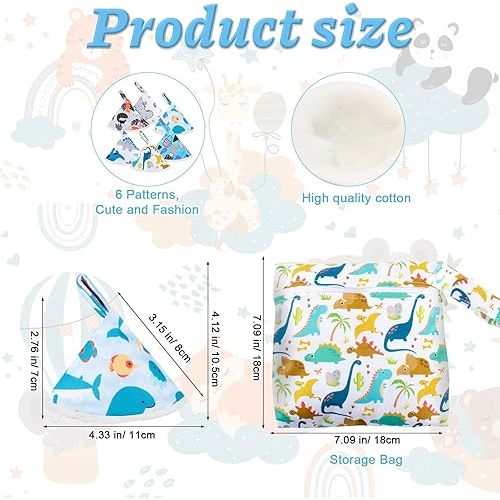 12 Pcs Peepeeteepe for Baby Boy with Storage Bag, Reusable Peepeeteepe Baby Boy with Hang Loop (6 Patterns)