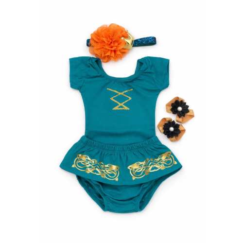 Merida Inspired First Birthday Outfit Girl, Brave Princess Baby Costume, Baby Girl Princess Dress