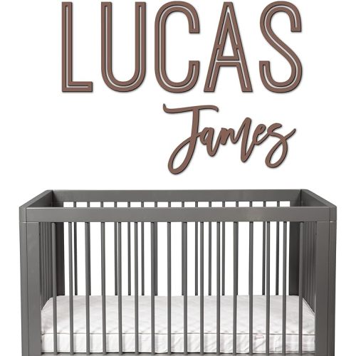 First and Middle Name Signs for Nursery Wooden Name Signs for Kids Room Personalized Name Sign