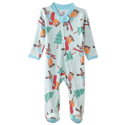 Scout Sleep & Play Baby Pajamas 100% Organic Cotton Footed Two Way Zipper Sleeper Pajamas for Baby Boys