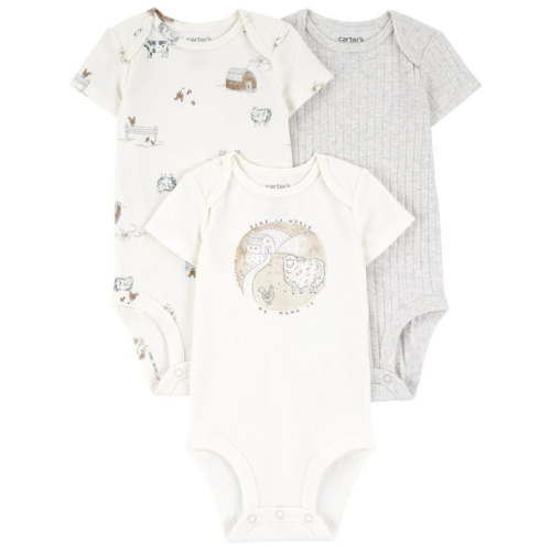 Carter's Child of Mine Baby Unisex Bodysuit, 3-Pack, Sizes Preemie-18 Months