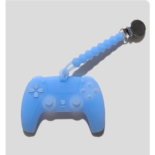 The Tiny Titan In Sub-Zero Blue PS5 Video Game Teether – BabyGlitch