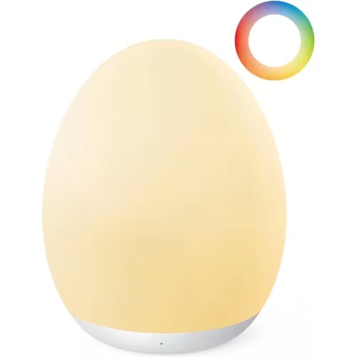 egg night light changing mode dimming - Temu
