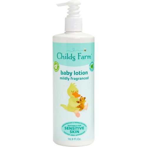 Childs Farm, Baby Lotion for Sensitive Skin, Moisturizer for Dry Skin, 16.9 oz, Lightly Fragranced, Vegan, Cruelty-Free