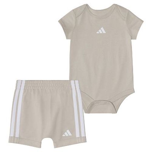 Baby Boy adidas 2-Piece Short Sleeve Bodysuit & French Terry Short Set