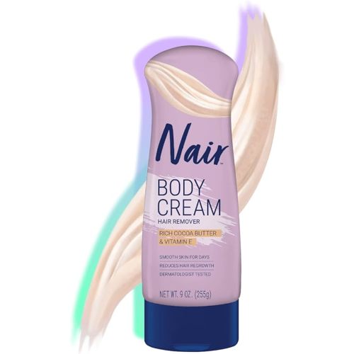 Nair Hair Remover Lotion Cocoa Butter & Vitamin-E 9 Ounce (266ml) (2 Pack)