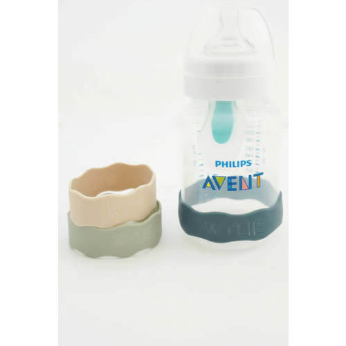 Personalized Silicone Bottle Labels in Green