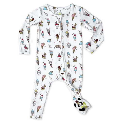 Ice Cream Bamboo Convertible Footie