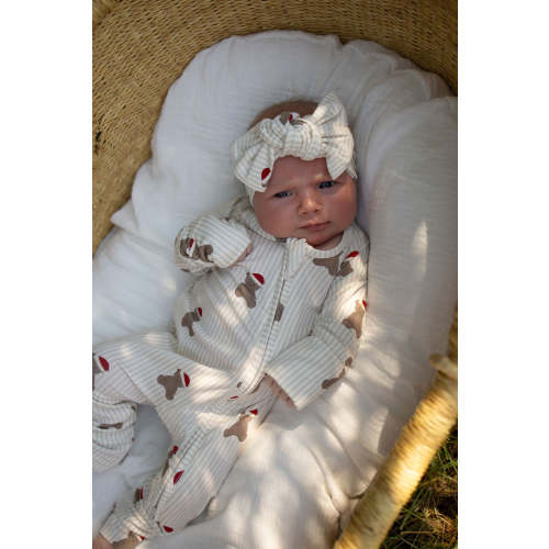 Bamboo Zip Pajamas | Santa Teddy