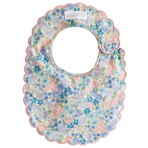 Alimrose Scallop Bib Liberty Blue - Made with Love