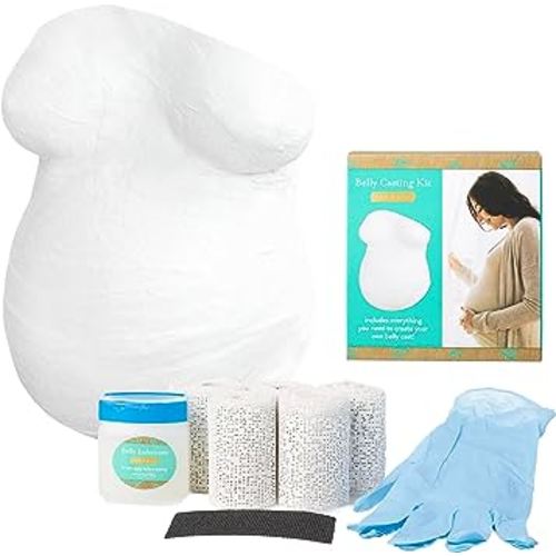 Kate & Milo Belly Casting Kit, Pregnancy Keepsake Making Kit, Easy To Make DIY Plaster Cast Baby Bump Keepsake, Gift For Expecting Moms