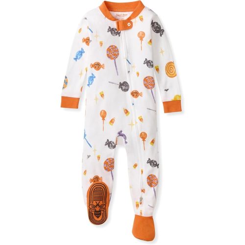 Burt's Bees Baby Boys Footless Pajamas, Sleep and Play Loose Fit, 100% Organic Cotton Soft One-piece PJs, Sizes NB to 6-9 Months
