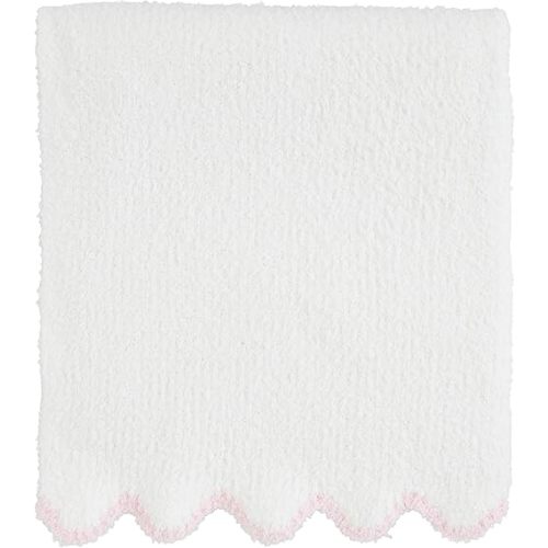 Mud Pie Kids Blue Scallop Chenille Blanket; 34" x 28"