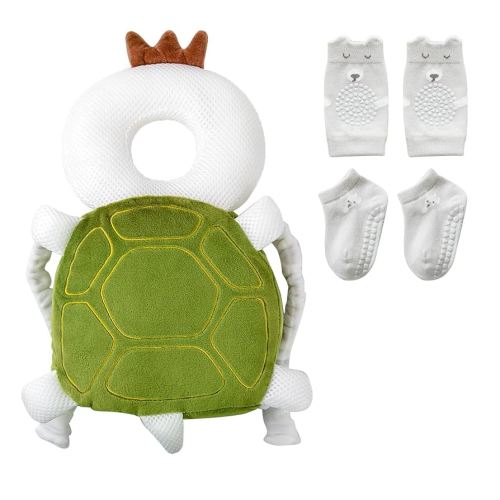 Baby Toddler Head Protector, Baby Head Protection Backpack, Adjustable, Lightweight and Breathable (Turtle)