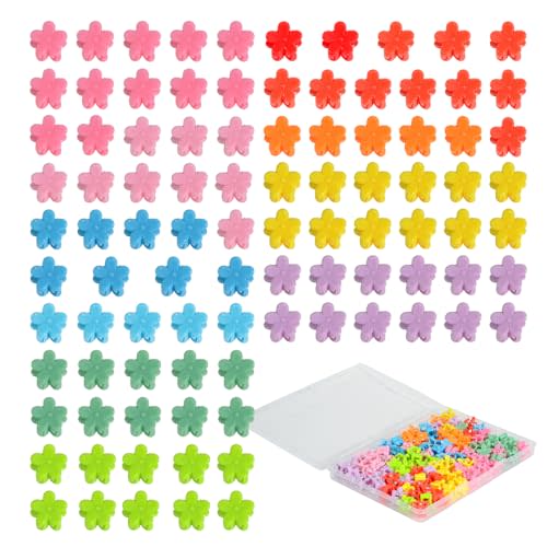 Mini Flower Hair Clip Flower Clips,Colorful Mini Hair Claw,for Women, Girls,Baby, Toddler Bangs Strong Grip Small Tiny Rainbow Hair Clips (50, Assorted)