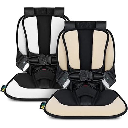 mytag 5-Point Harness Golf Cart Child Positoner, Universal Golf Cart Baby Seat for Any Golf Cart Quick Installation (Light Khaki)