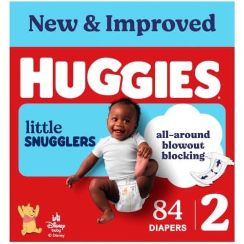 Huggies Little Snugglers Diapers Size 2, 84 Count