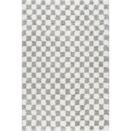 Nuloom Adelaide Mid-Century Checkered Shag Area Rug