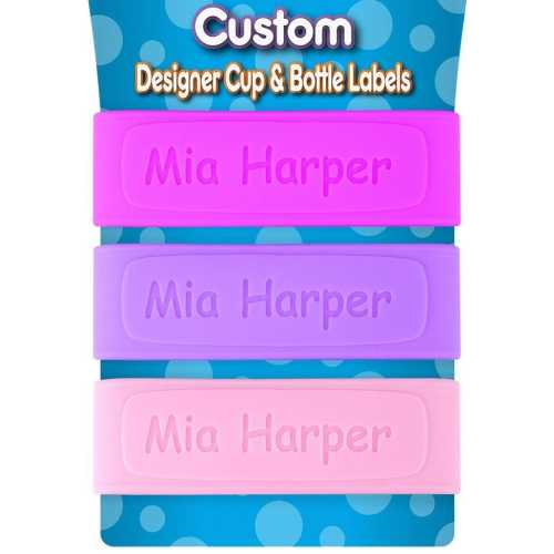 PACK of 3 Personalized Daycare Labels / Baby Bottle Labels / Sippy Cup Labels / Silicone Band Labels