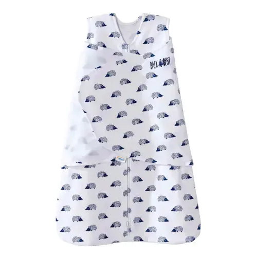 Navy Hedgehog Cotton Swaddle S | HALO