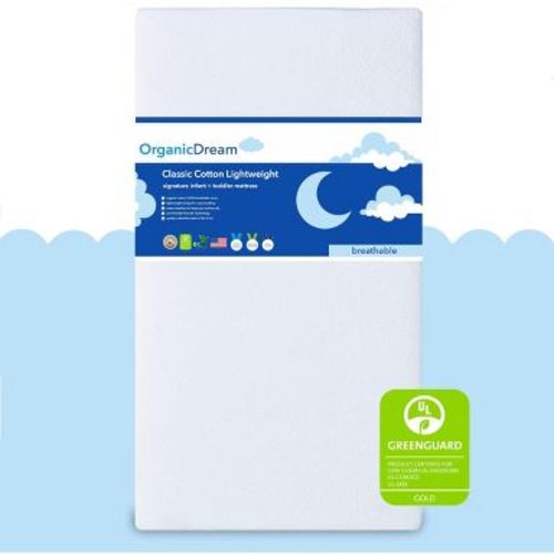 Organic Dream Classic Cotton Lightweight Crib & Toddler Mattress