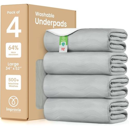 Washable Underpads, Heavy Absorbency Reusable Incontinence Pads