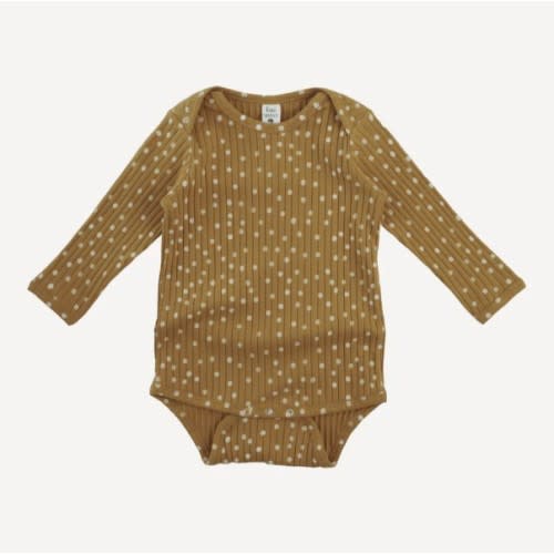 Kate Quinn long sleeve lap neck bodysuit | honey dot | 0-3mo