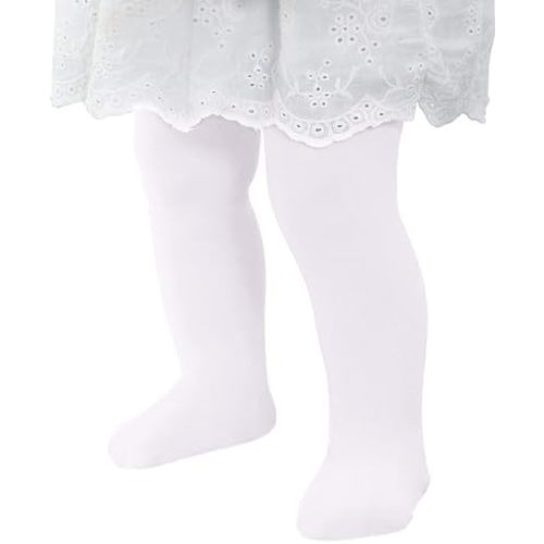 Ultra Soft Toddler Ballet Tights for Girls - Footed Dance Tights Colorful Baby Girls Leggings for Daily Party Halloween 1-6T