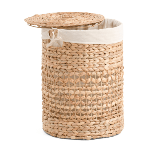 RGI 23in Open Butterfly Center Round Hamper With Fold Over Liner