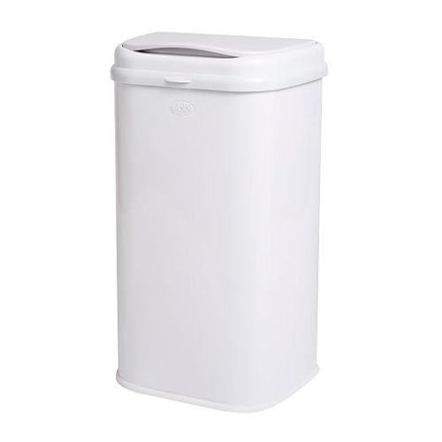 Ubbi Stainless Steel Venti Diaper Pail, Odor Locking, No Special Bag Required, Award-Winning, Registry Must-Have, White