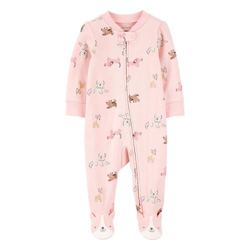 Baby Girl Carter's Dog Print 2-Way Zip Sleep & Play Pajamas