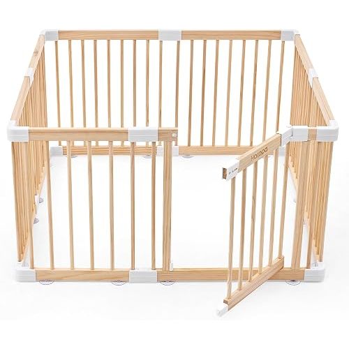 HARPPA Grovi Wooden Playpen, Play Yard, Playpen for Babies and Toddlers