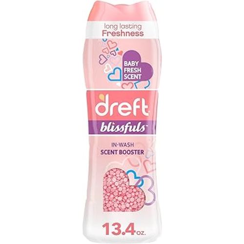 Dreft Blissfuls In-Wash Scent Booster Beads, Baby Fresh, 13.4 oz