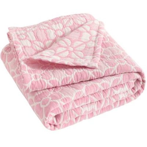 3 Layer Muslin Cotton Toddler Blanket, Super Soft and Warm Crib Blanket - NTBAY