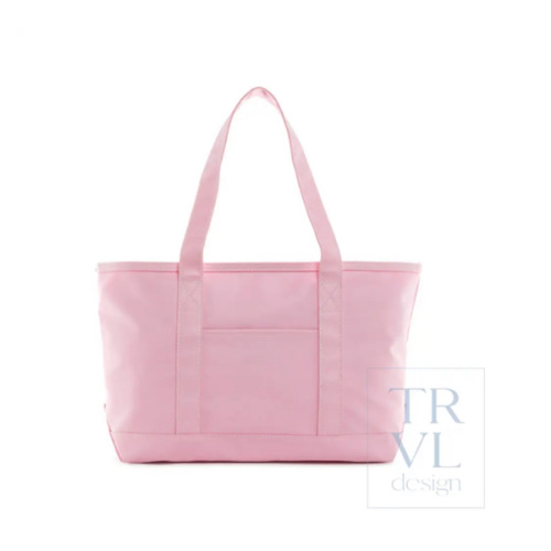 Tote Bag - Coated Canvas Medium Tote - Peony Pink