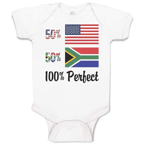Cute Rascals Baby Bodysuit 50% American South African 100% Perfect Boy & Girl Baby Clothes Funny Cotton A White Design Only 12 Months