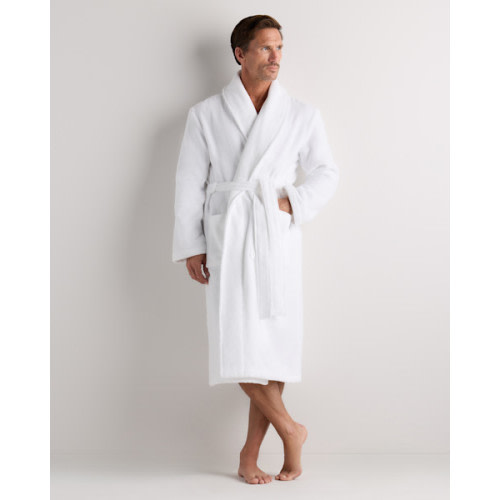 Turkish Cotton Terry Robe in White